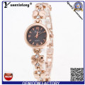 Yxl-408 2016 New Geneva Rhinestone Alloy Quartz Watch Fashion Wrist Watches Gold Plate Lady Watch Wrist